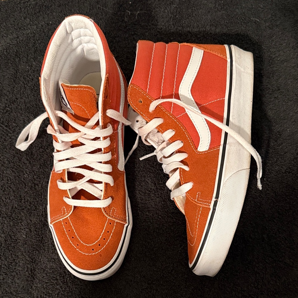 Orange High-Top Vans